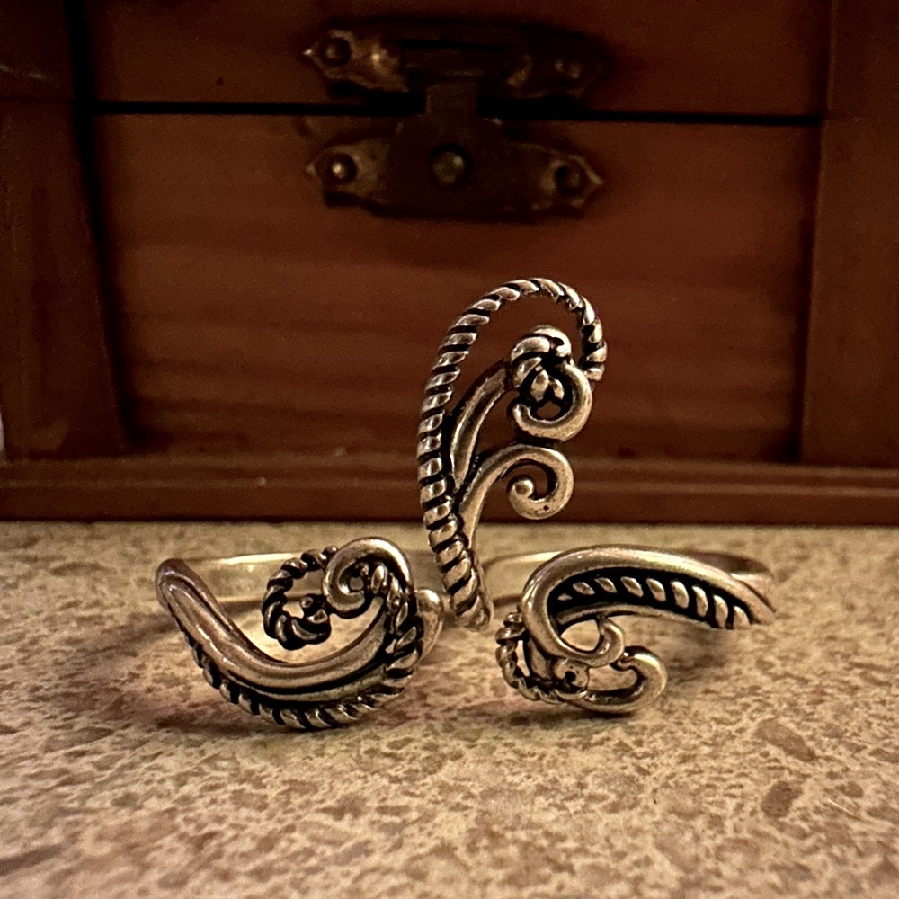 Sterling Silver double Ring